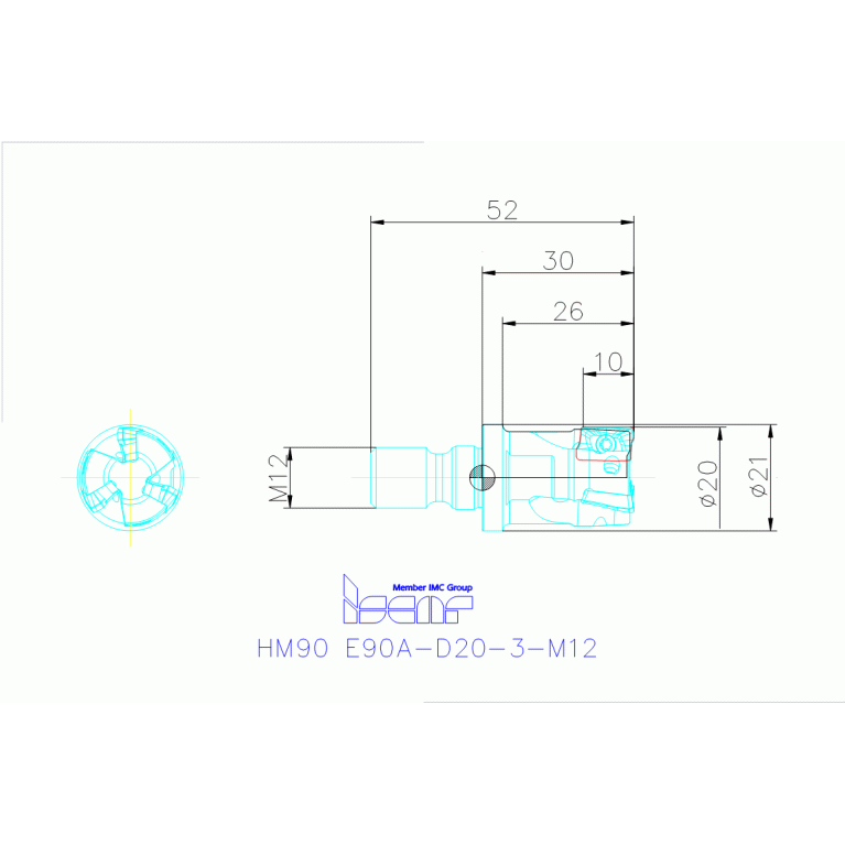 HM90 E90A-D20-3-M12