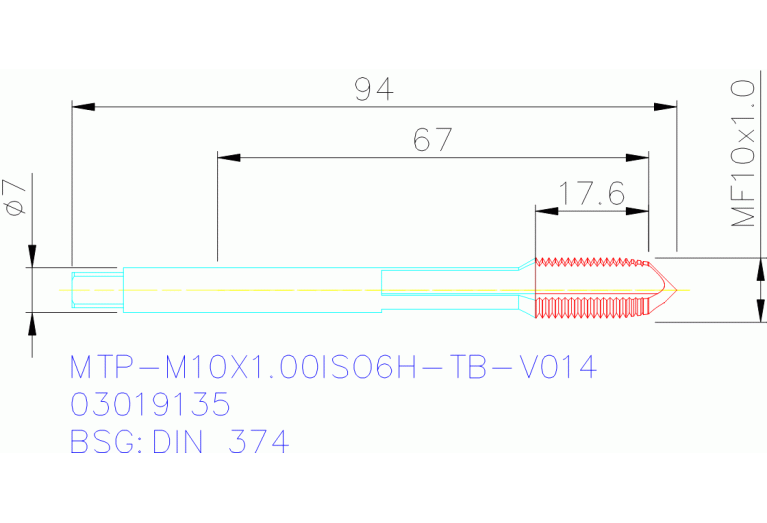 MTP-M10X1.00ISO6H-TB-V014