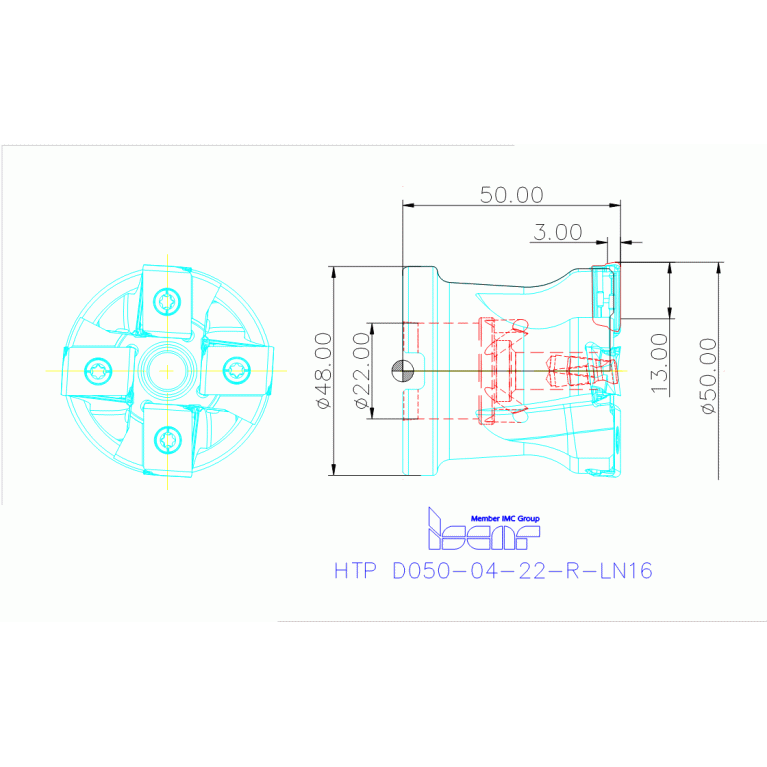 HTP D050-04-22-R-LN16