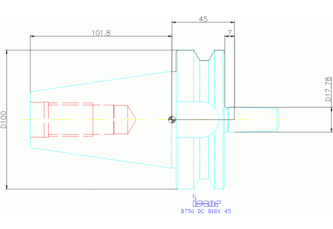 BT50 DC B18X 45