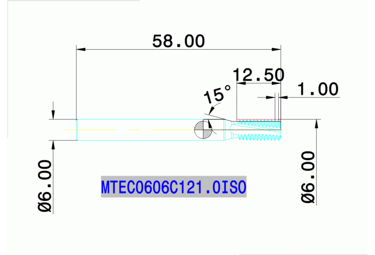 MTEC 0606C12 1.0ISO IN2005