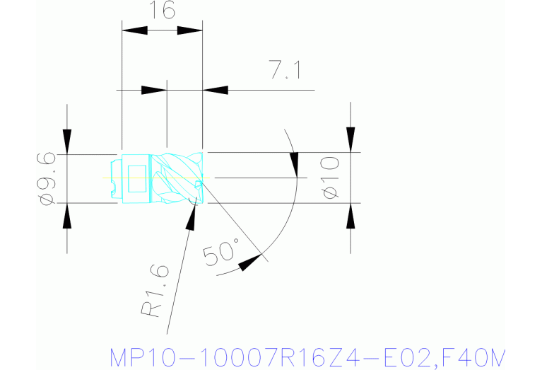MP10-10007R16Z4-E02 F40M