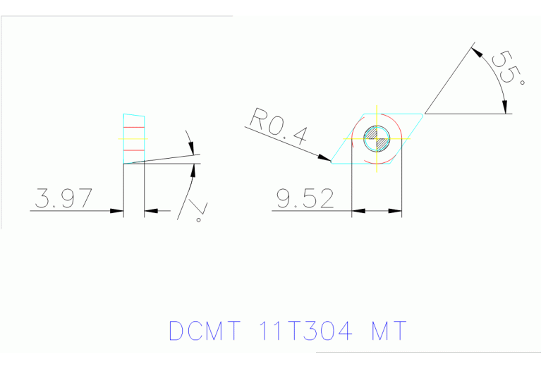 DCMT 11T304 MT TT8105