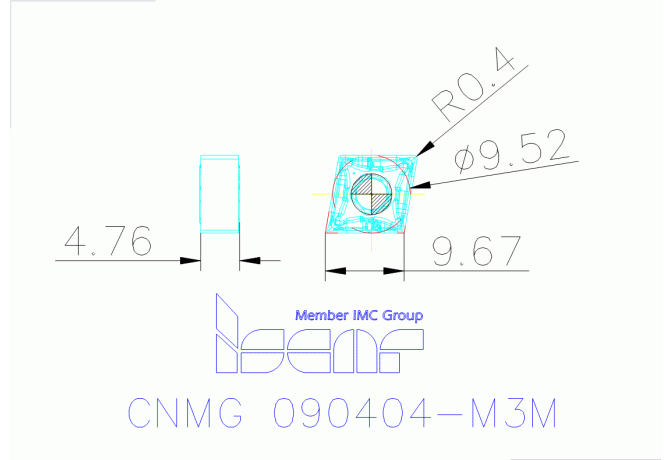 CNMG 090404-M3M IC830