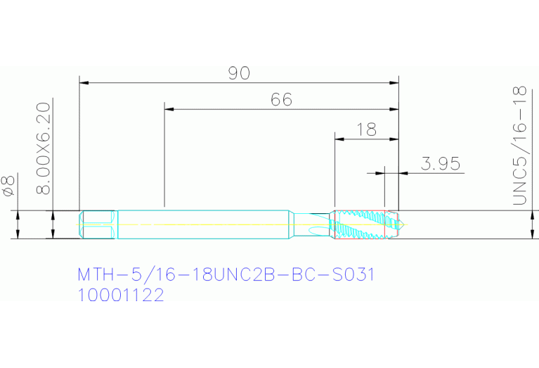 MTH-5/16-18UNC2B-BC-S031