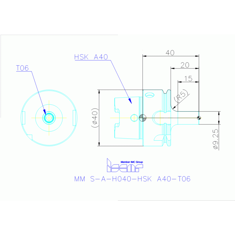 MM S-A-H040-HSK A40-T06