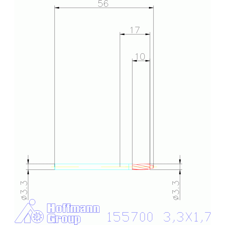 155700 3,3X1,7