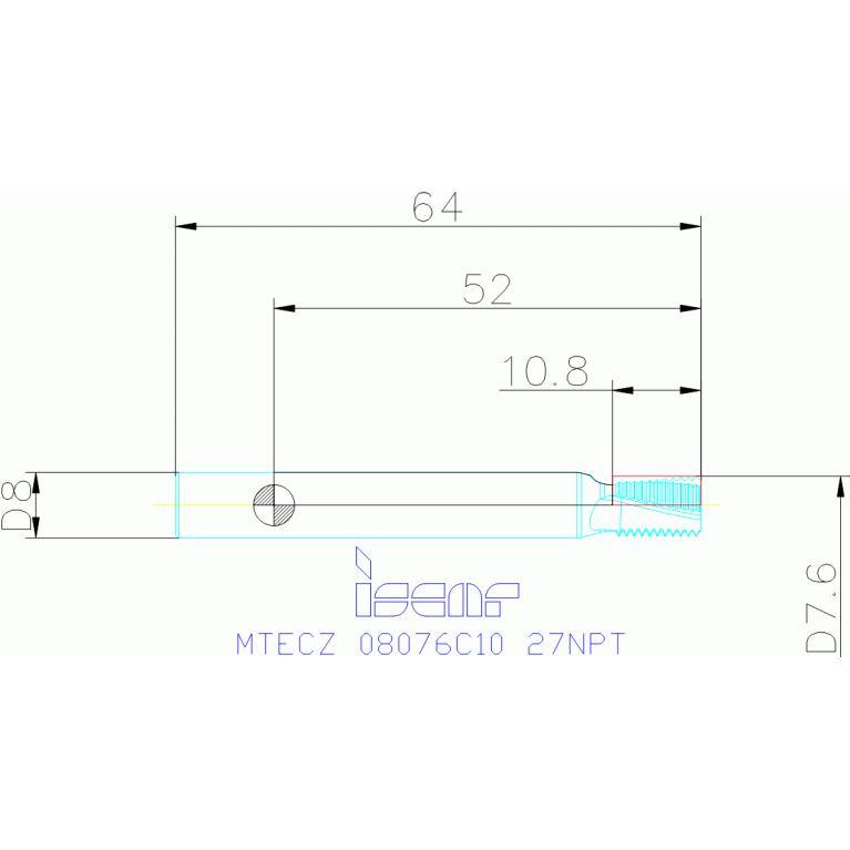 MTECZ 08076C10 27NPT IC908