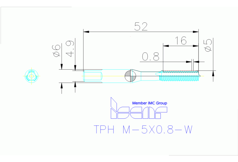 TPH M-5X0.8-W HS