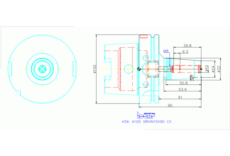 HSK A100 SRKIN10X90 CX