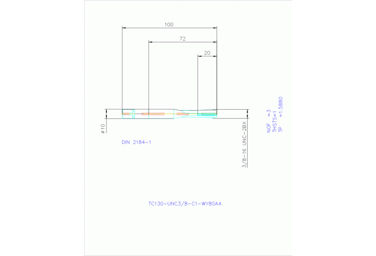 TC130-UNC3/8-C1-WY80AA