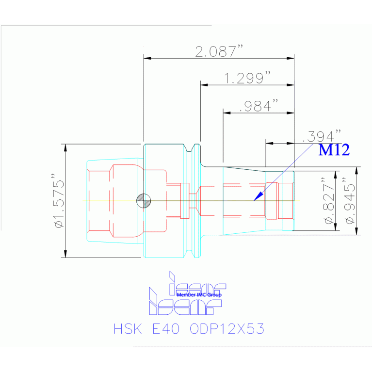 HSK E40 ODP12X53
