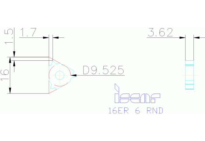 16ER 6 RND IC50M