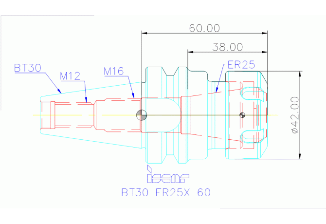 BT30 ER25X 60