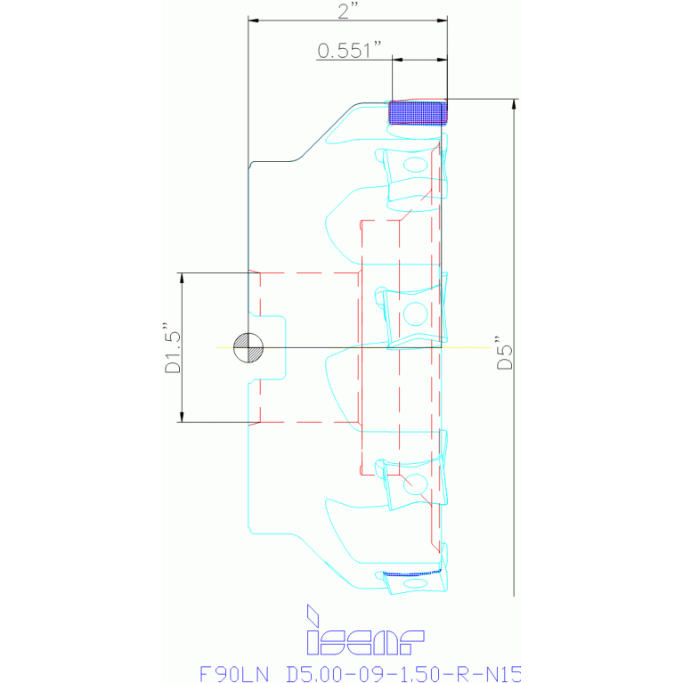 F90LN D5.00-09-1.50-R-N15