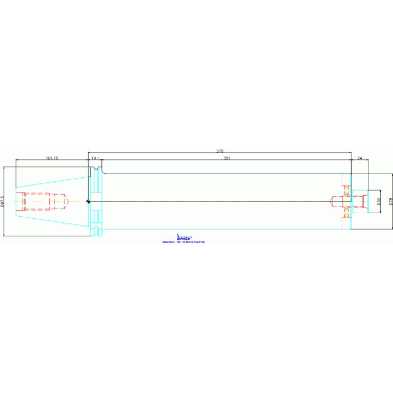 DIN69871 50 SEM32X78X370C