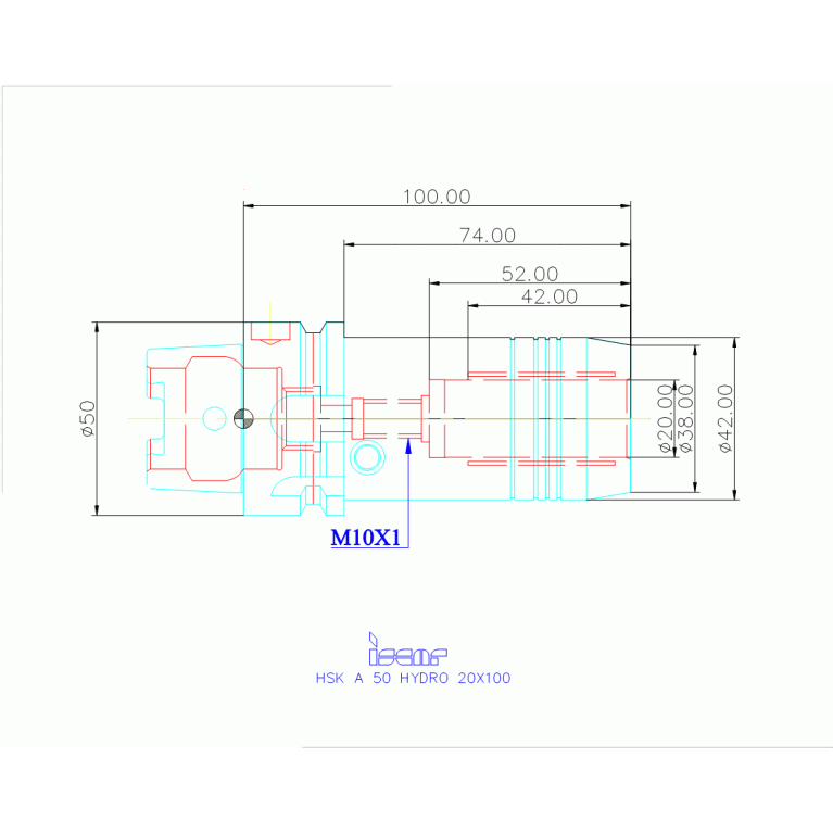 HSK A50 HYDRO 20X100