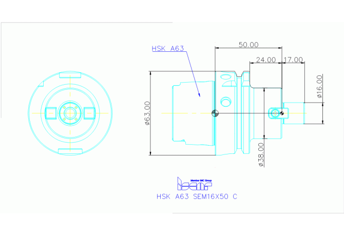HSK A63 SEM16X50C