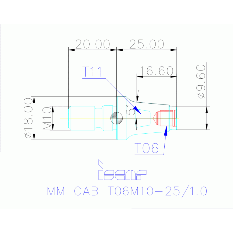 MM CAB T06M10-25/1.0