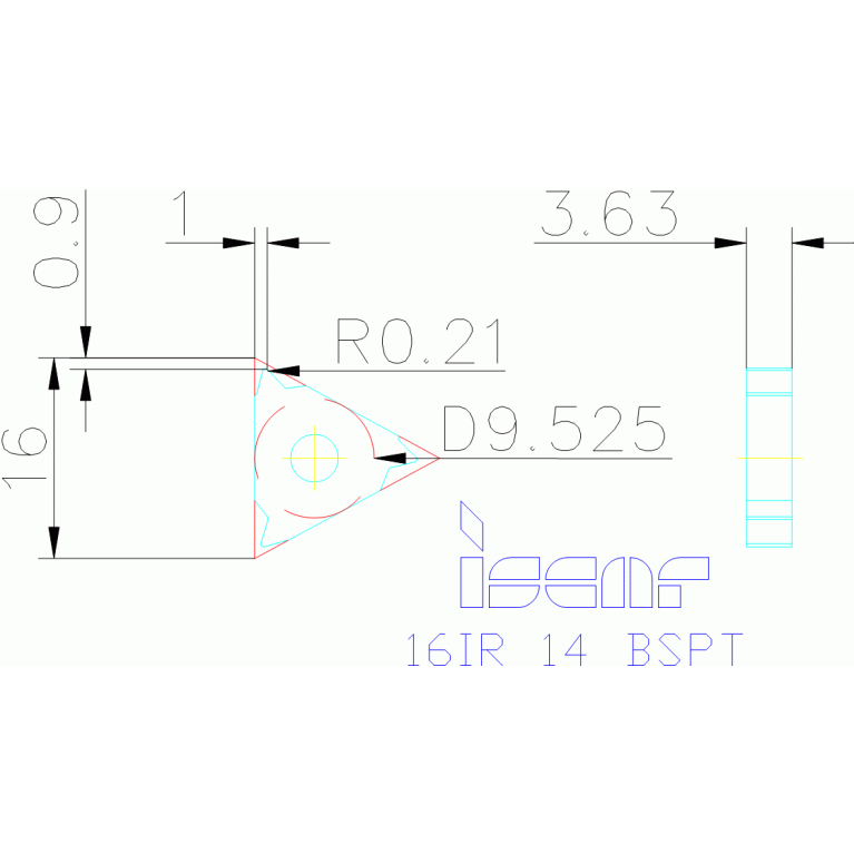 16IR 14 BSPT IC50M