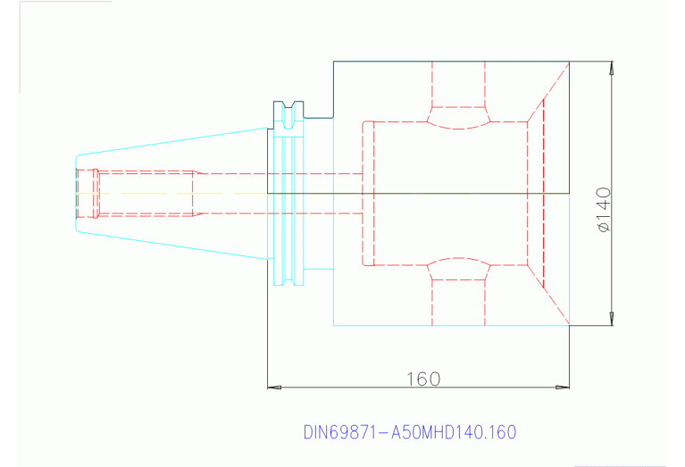 DIN69871-A50MHD140.160
