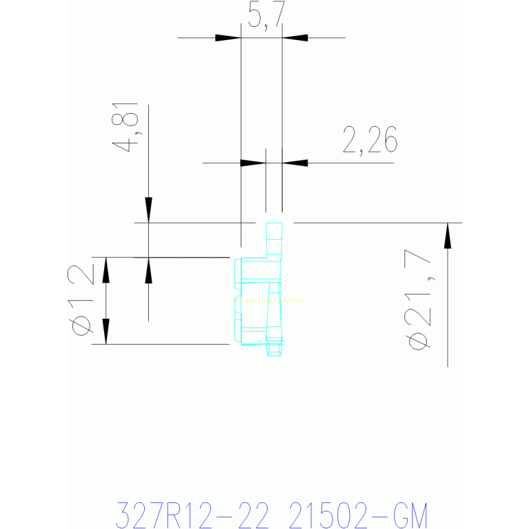 327R12-22 21502-GM 1025