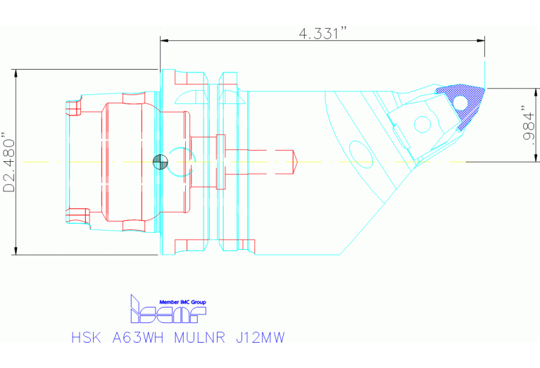 HSK A63WH-MULNR-J12MW