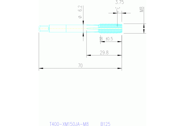 T400-XM150JA-M8 B125