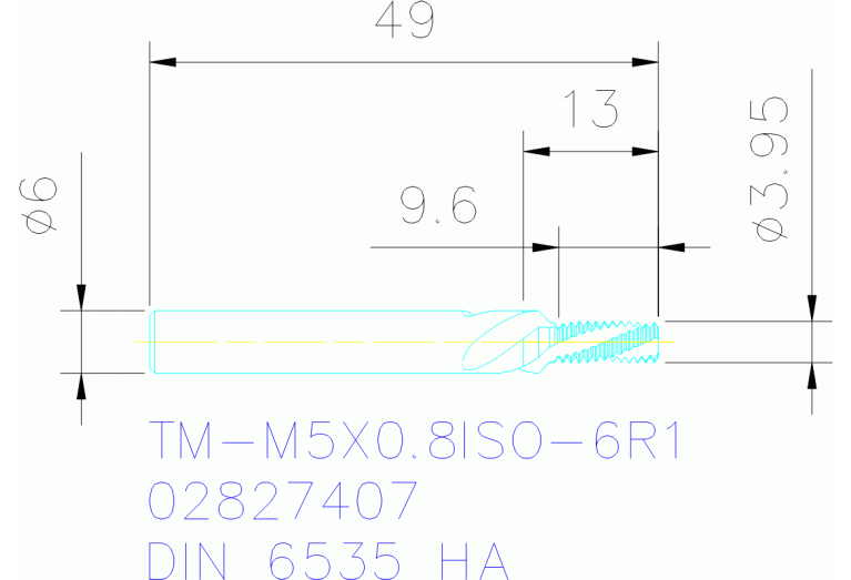 TM-M5X0.8ISO-6R1