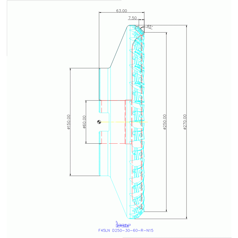 F45LN D250-30-60-R-N15