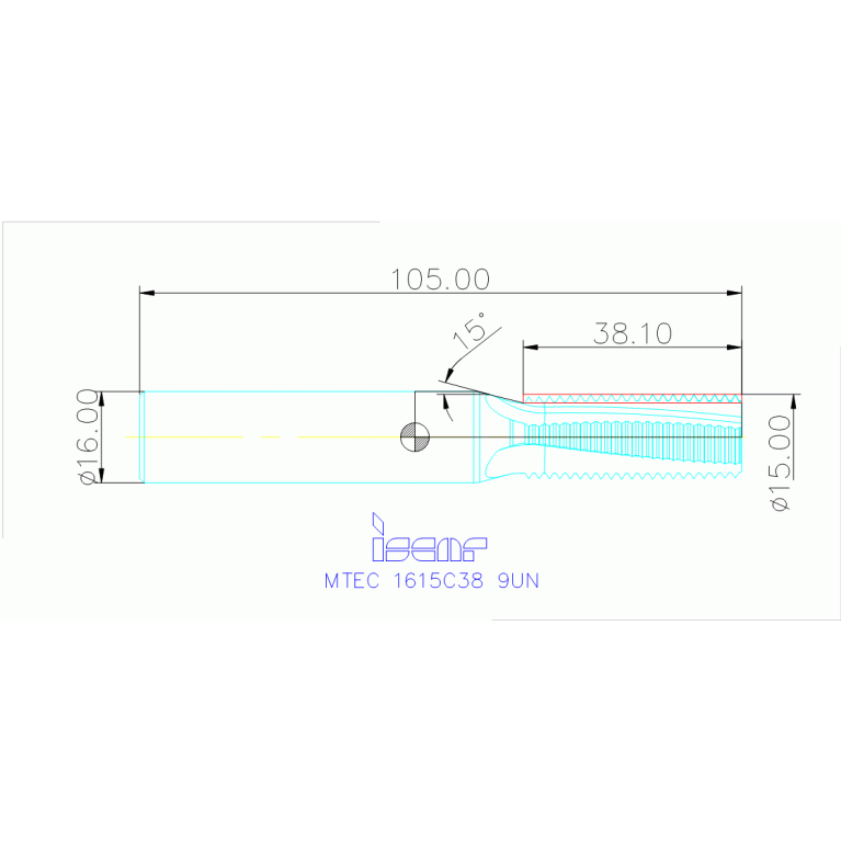 MTEC 1615C38 9UN IC908