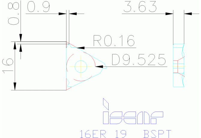 16ER 19 BSPT IC908