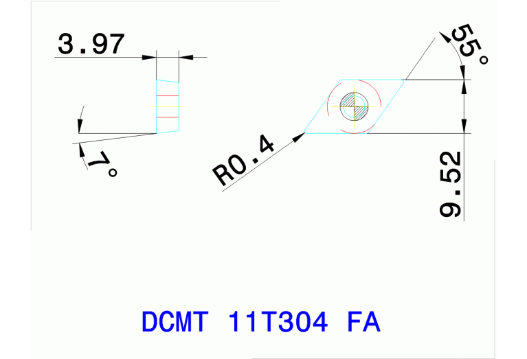 DCMT 11T304 FA PV3010