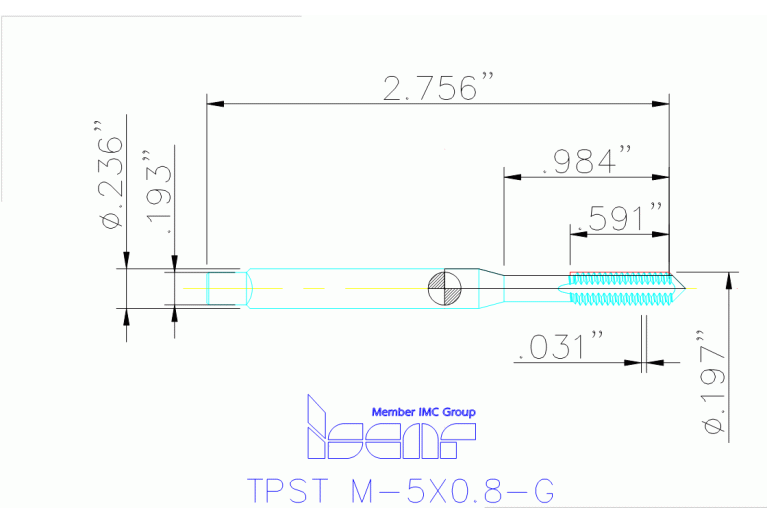 TPST M-5X0.8-G HENI