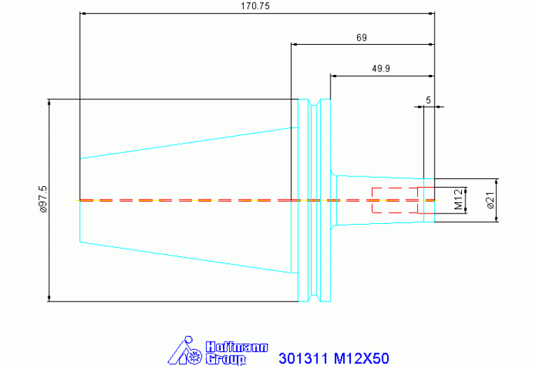 301311 M12X50