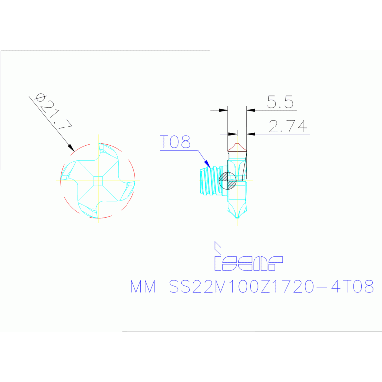 MM SS22M100Z1720-4T08 IC528