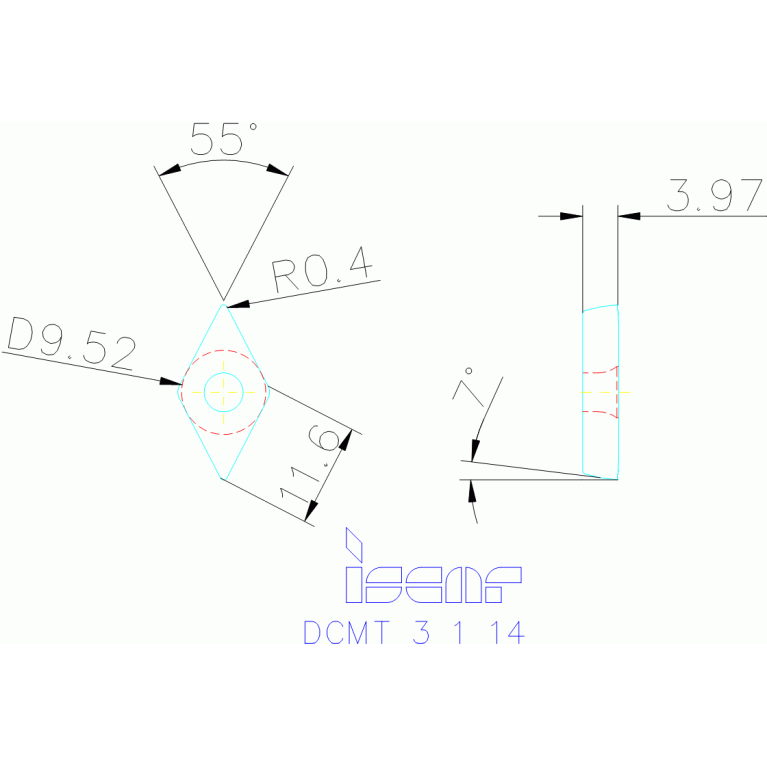 DCMT 11T304-14 IC9150