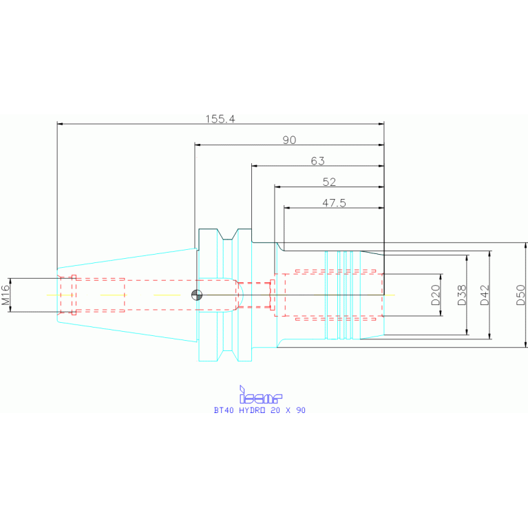 BT40 HYDRO 20X90