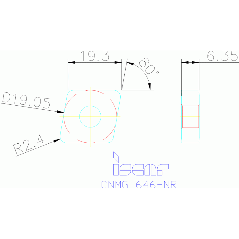CNMG 190624-NR IC8250