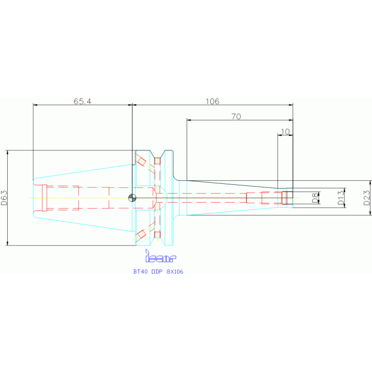 BT40 ODP 8X106
