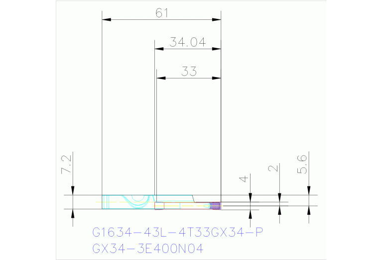 G1634-43L-4T33GX34-P