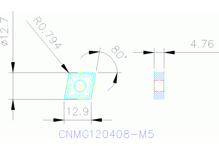 CNMG120408-M5 TH1000