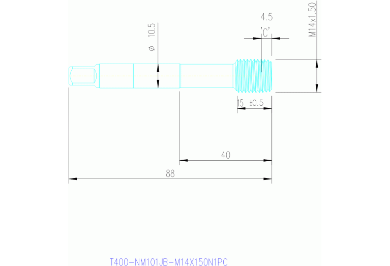 T400-NM101JB-M14X150N1PC