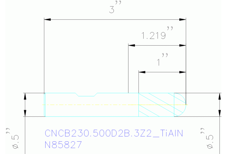CNCB230.500D2B.3Z2 TIALN