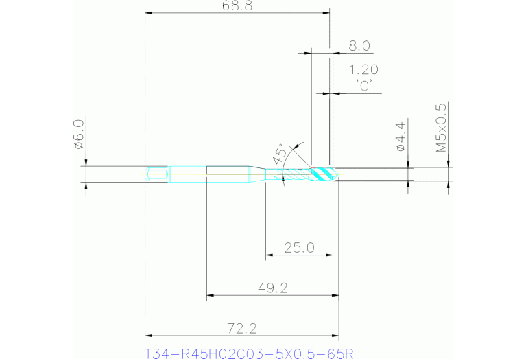 T34-R45H02C03-5X0.5-65R