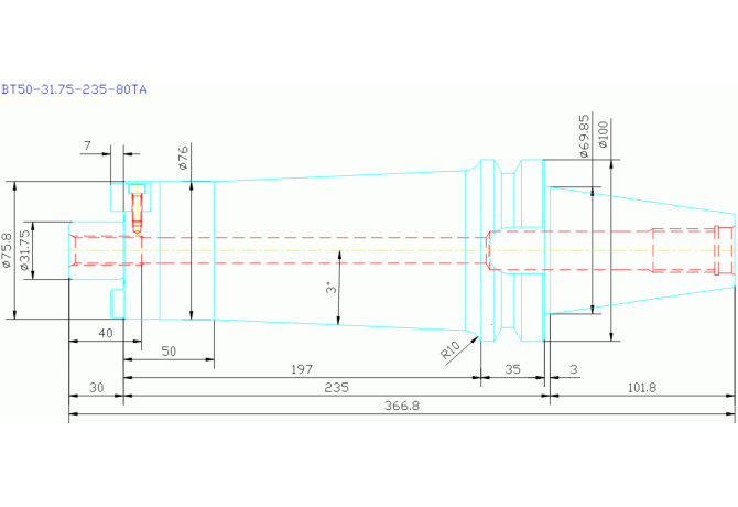 BT50-31.75-235-80TA