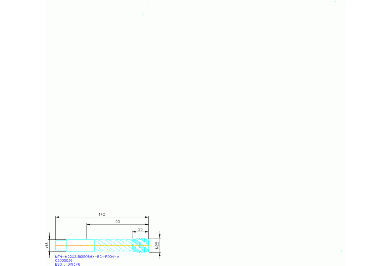 MTH-M22X2.50ISO6HX-BC-P004-A