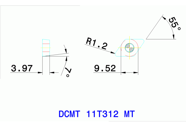 DCMT 11T312 MT TT5100
