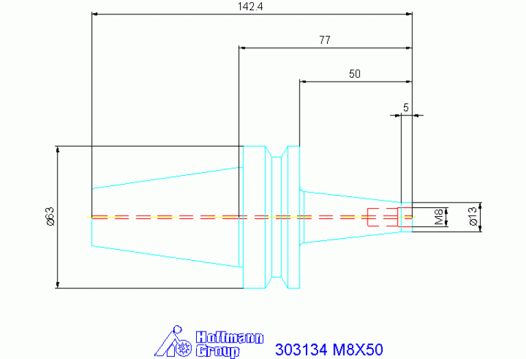 303134 M8X50