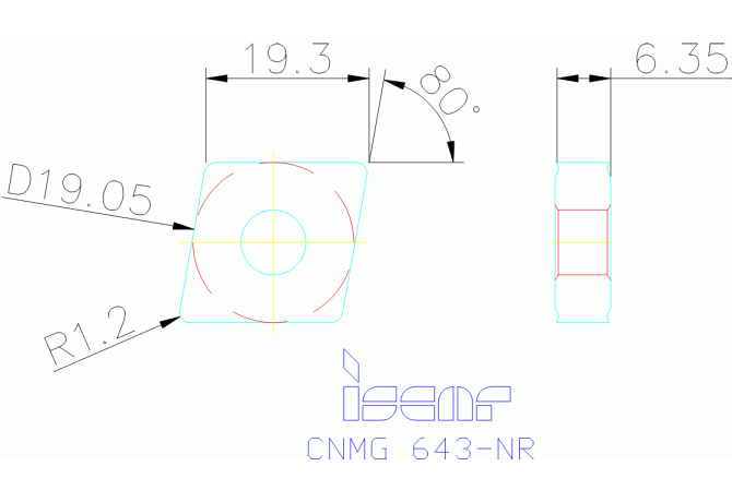 CNMG 190612-NR IC807